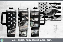 GorgeousPatriotic Flag Laser 40oz Tumbler design.
