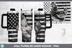 GorgeousPatriotic Flag Laser 40oz Tumbler design.