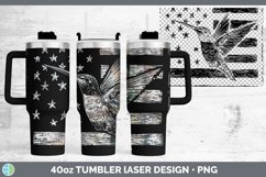 GorgeousPatriotic Flag Laser 40oz Tumbler design.