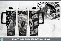 GorgeousPatriotic Flag Laser 40oz Tumbler design.