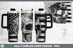 GorgeousPatriotic Flag Laser 40oz Tumbler design.
