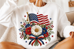 Patriotic Floral PNG Design Product Image 3