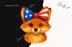 Cute Patriotic Fox PNG | 4th Of July PNG Product Image 2