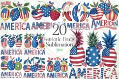 Patriotic Fruits Sublimation Bundle Product Image 1