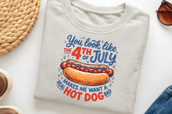 Patriotic Funny 4th of July Hot Dog PNG Product Image 3