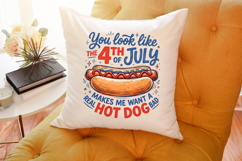 Patriotic Funny 4th of July Hot Dog PNG Product Image 4