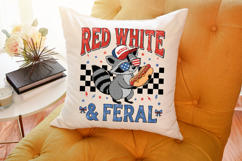 Patriotic Funny Raccoon 4th of July PNG Product Image 4