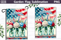 Patriotic Garden Flag Design | 4th Of July Sublimation PNG Product Image 1
