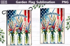 Patriotic Garden Flag Design | 4th Of July Sublimation PNG Product Image 1