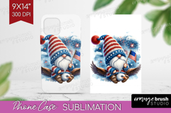 4th Of July Gnome Phone Case PNG - Patriotic Case PNG Product Image 1