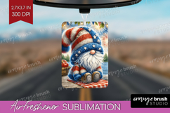 4th Of July Gnome Air Freshener PNG - Patriotic PNG Product Image 1