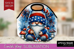 4th Of July Gnome Lunch Bag - Patriotic Lunch Bug PNG Product Image 1