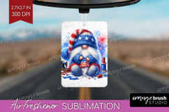 4th Of July Gnome Air Freshener PNG - Patriotic PNG Product Image 1