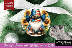 4th Of July Gnome Ornament PNG - Patriotic PNG Sublimation Product Image 1