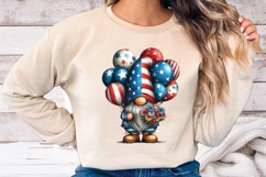 Patriotic American 4th of July gnome clip art, America Gnome Product Image 6