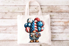 Patriotic American 4th of July gnome clip art, America Gnome Product Image 2