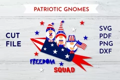 Patriotic gnomes freedom squad t shirt design