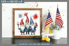 Patriotic Gnomes PNG/Jpeg Product Image 3