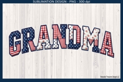 Patriotic Patchwork Names Grandma, 4th of July Sublimation Product Image 2