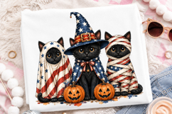 Patriotic Halloween Cat PNG Product Image 2