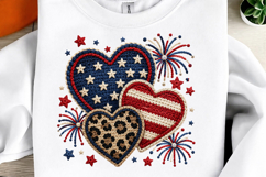 Patriotic Heart Sublimation PNG Product Image 2