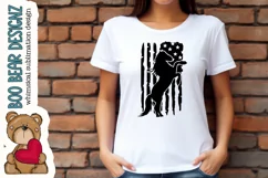 Patriotic Cowgirl Horse Clipart Product Image 3