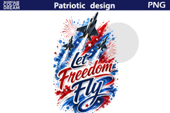 Patriotic Jets Clipart | Independence Day Sublimation Product Image 5