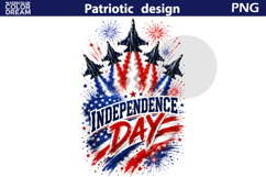 USA Patriotic Jet Clipart | 250 Years Patriotic Sublimation Product Image 3