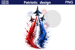 Patriotic Jet Planes | Fourth of July Sublimation Product Image 3