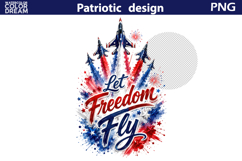 Patriotic Jet Planes | Fourth of July Sublimation Product Image 4