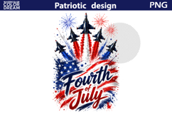 Patriotic Jet Planes | Fourth of July Sublimation Product Image 5