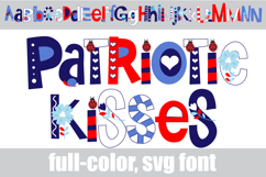 Patriotic Kisses Color Font Product Image 1