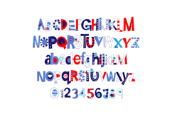 Patriotic Kisses Color Font Product Image 7