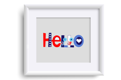 Patriotic Kisses Color Font Product Image 4