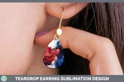 GorgeousPatriotic Teardrop Earrings design.