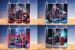 3D Patriotic Motorcycle Tumbler Bundle, 20/30oz Tumbler Product Image 6