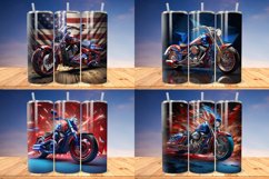 3D Patriotic Motorcycle Tumbler Bundle, 20/30oz Tumbler Product Image 5