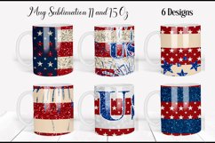 Patriotic Mug Sublimation | Coffee Mug Wrap Product Image 1