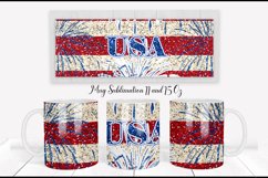Patriotic Mug Sublimation | Coffee Mug Wrap Product Image 3