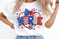 Patriotic Nurse PNG, 4th of July Nurse Product Image 3