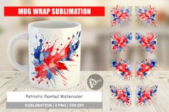 Mug Wrap Design Patriotic Splash Product Image 1