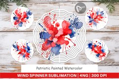 Wind Spinner Patriotic Splash Product Image 1