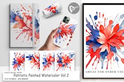 Digital Paper Patriotic Splash Product Image 1