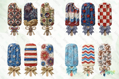 Patriotic Popsicle Trio 4th of July Clipart Product Image 4