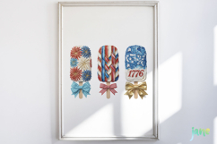 Patriotic Popsicle Trio 4th of July Clipart Product Image 8