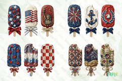 Patriotic Popsicle Trio 4th of July Clipart Product Image 1
