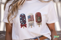 Patriotic Popsicle Trio 4th of July Clipart Product Image 2