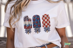 Patriotic Popsicle Trio 4th of July Clipart Product Image 2