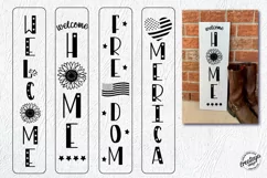 Patriotic porch sign svg, Patriotic svg, Patriotic welcome Product Image 3