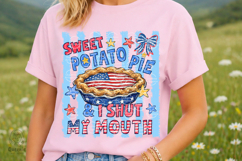 Sweet Potato Pie &amp; I Shut My Mouth Png, Patriotic USA Product Image 3